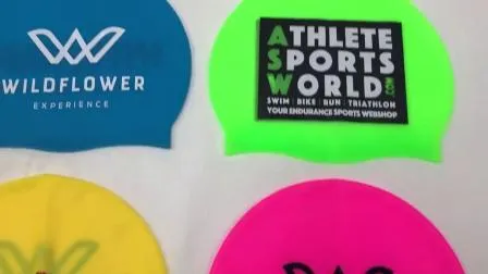 Силиконовая персонализированная шапочка для плавания высокого качества с принтом национального флага