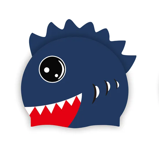 Силиконовая шапочка для плавания Gloffie Factory с изображением динозавра для детей, водонепроницаемая, с защитой от хлора