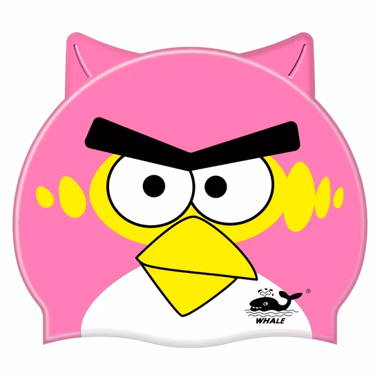 Детская конкурентоспособная силиконовая шапочка для плавания с красочным мультяшным принтом